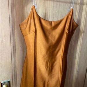 Burnt orange dress